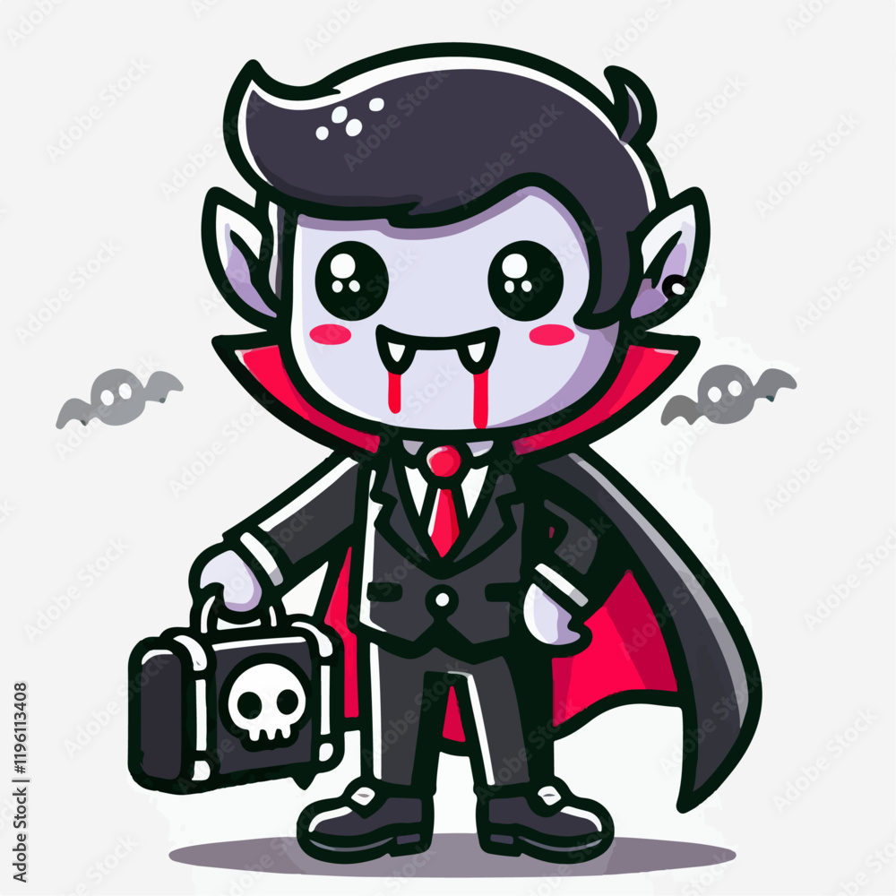 Vampire cartoon vector illustration Vampire cartoon vector illustration
