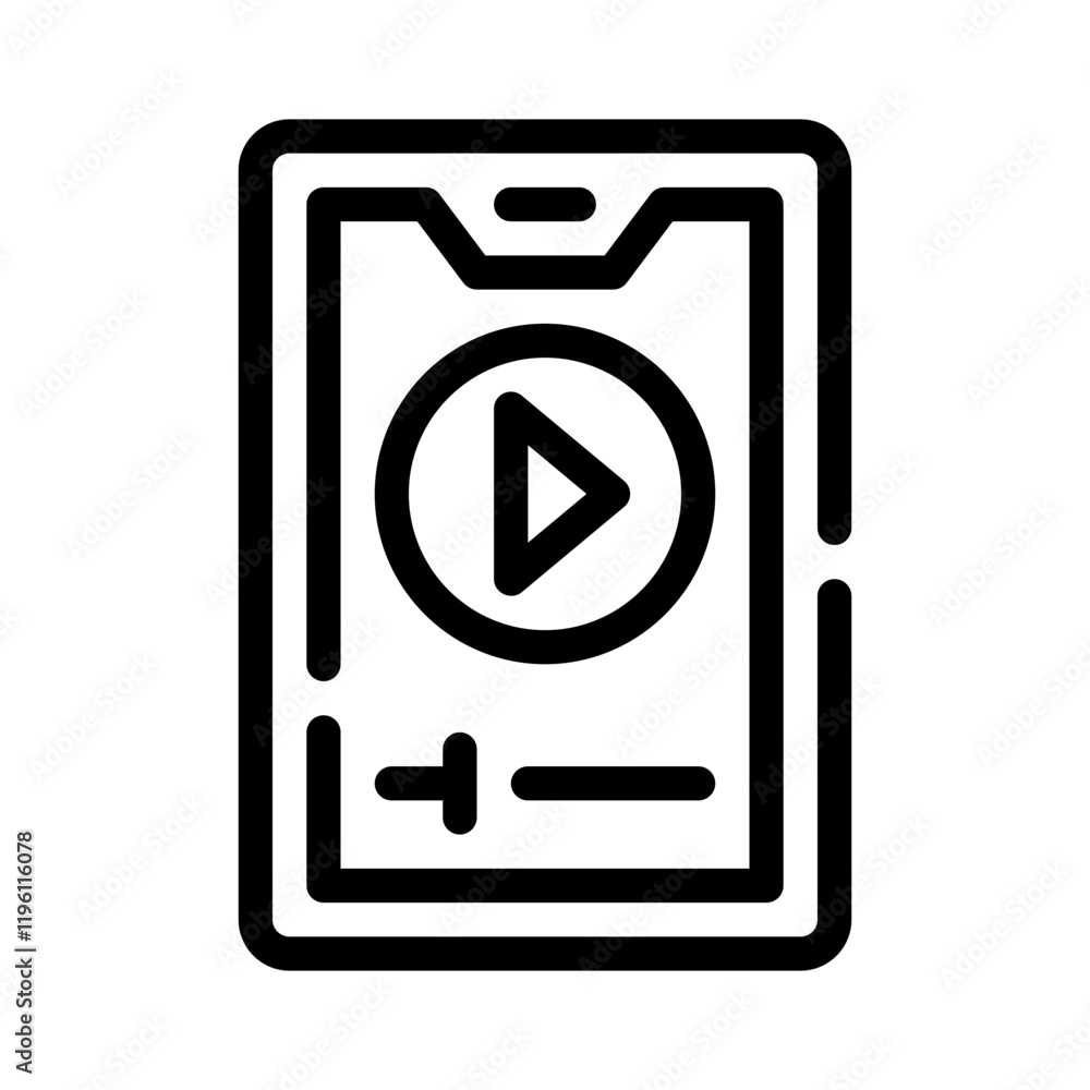 play line icon play line icon