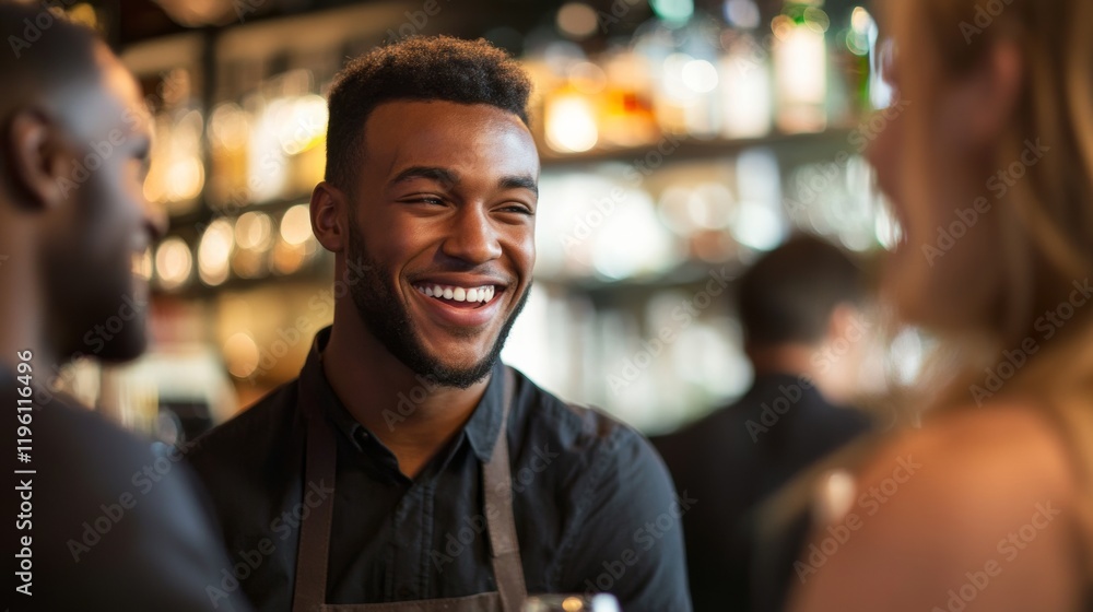 Fototapeta premium blurred background people in the bar