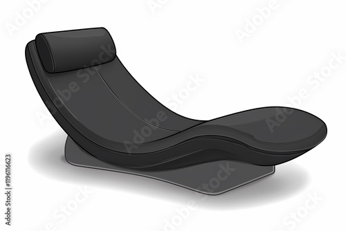 Modern Black Lounge Chair Design photo