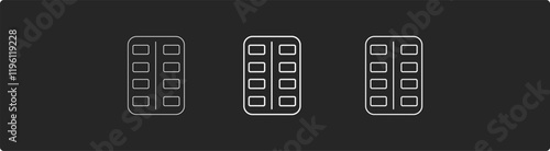 Medical Line Icons Editable Stroke. set of line vector icons