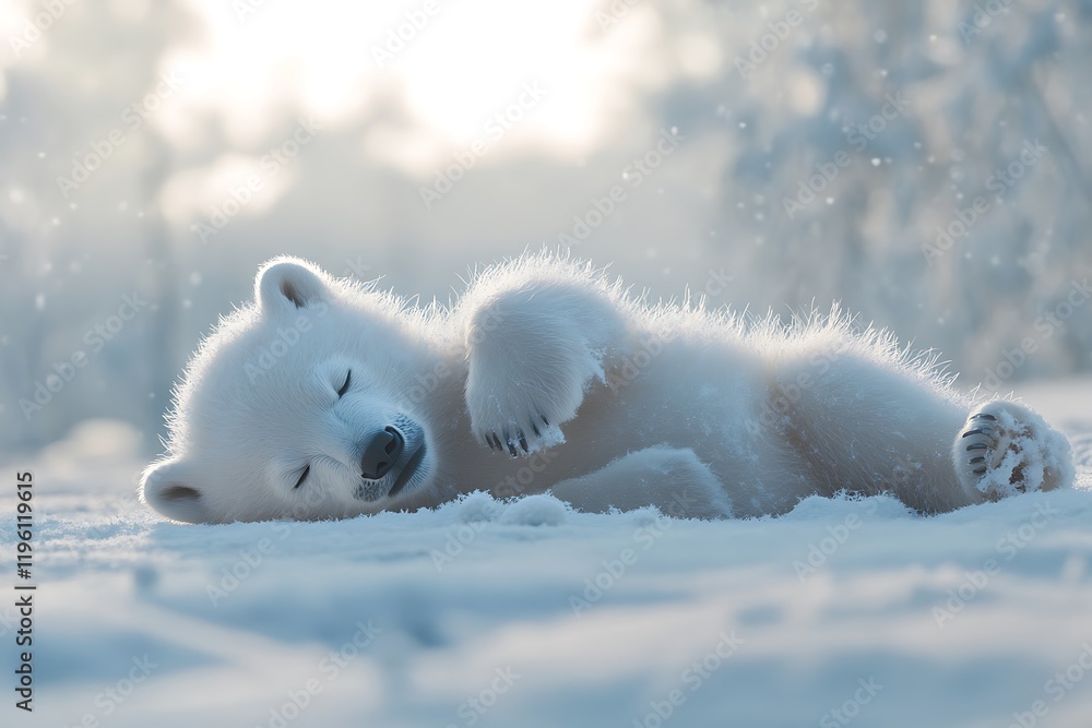 Sweet Dreams in the Arctic: A Polar Bear Cub's Winter Slumber Sweet Dreams in the Arctic: A Polar Bear Cub's Winter Slumber