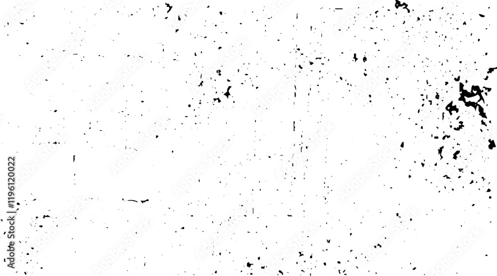 Obraz premium Grunge black texture. Dark grainy texture on white background. Dust overlay textured. Grain noise particles. Design elements. Vector illustration, EPS 10.