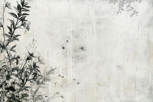 Embroidery flower textile ephemera border backgrounds drawing plant.