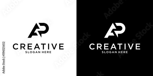 AP or PA initial letter vector logo design concept photo