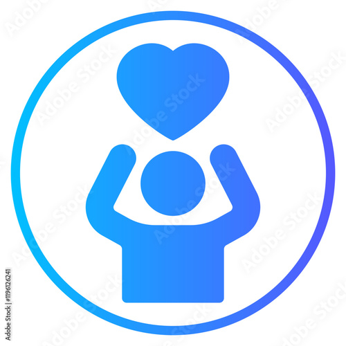 compassion gradient icon