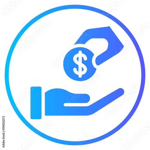 generosity gradient icon