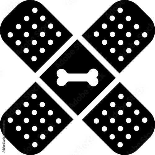 Animal Bandage Glyph Icon