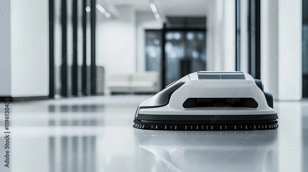 A robot operating autonomous robotic cleaning systems in a modern smart building with automated cleaning equipment, clean and efficient environment, Cleaning-tech style A robot operating autonomous robotic cleaning systems in a modern smart building with automated cleaning equipment, clean and efficient environment, Cleaning-tech style
