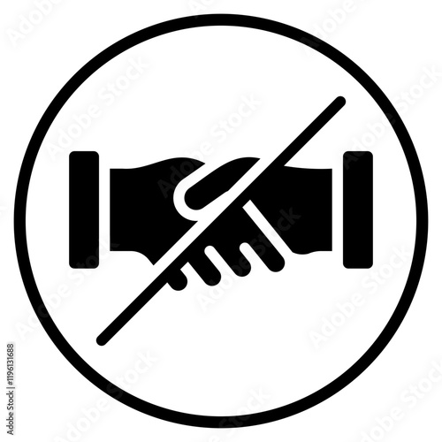Partnership glyph icon