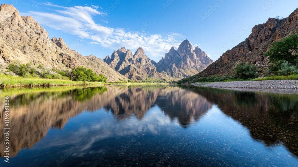 Obraz premium Mountain Lake Reflection