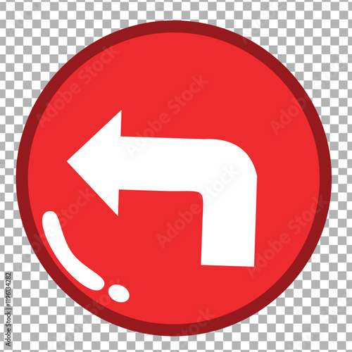 RED COLOR left BUTTONS   VECTOR FOR GAME ILLUSTRATION