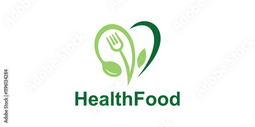 logo design love health food,nutrition,nature,symbol,icon,idea,creative.