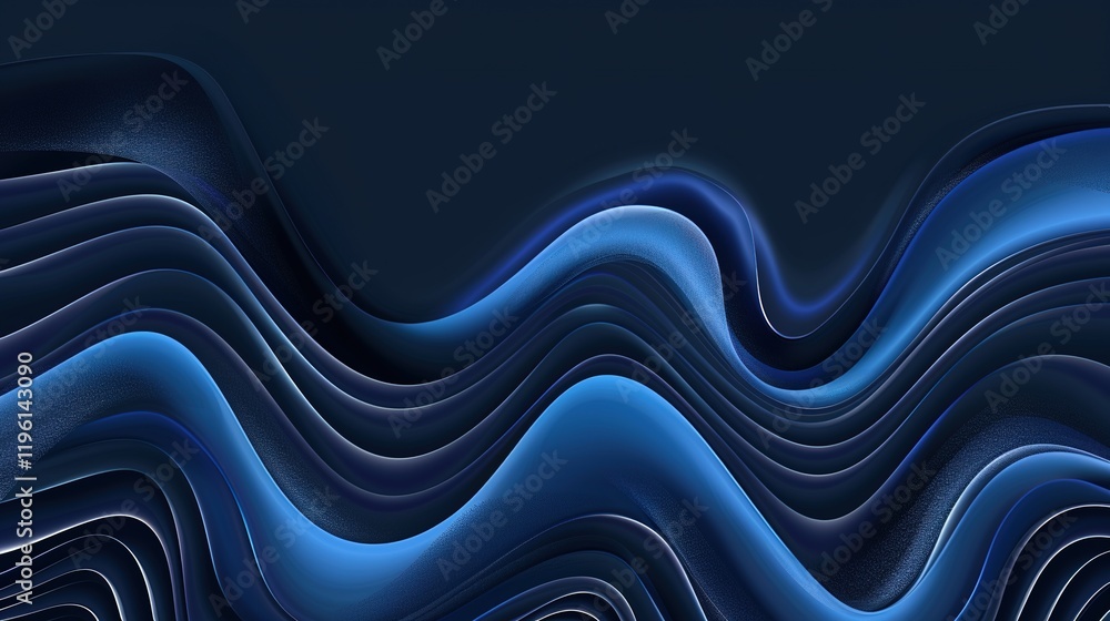 Sleek and smooth silk satin fabric in a rich navy blue color, presented against an abstract dark and elegant background that offers ample space for design. This fabric exudes a sense of sophistication Sleek and smooth silk satin fabric in a rich navy blue color, presented against an abstract dark and elegant background that offers ample space for design. This fabric exudes a sense of sophistication