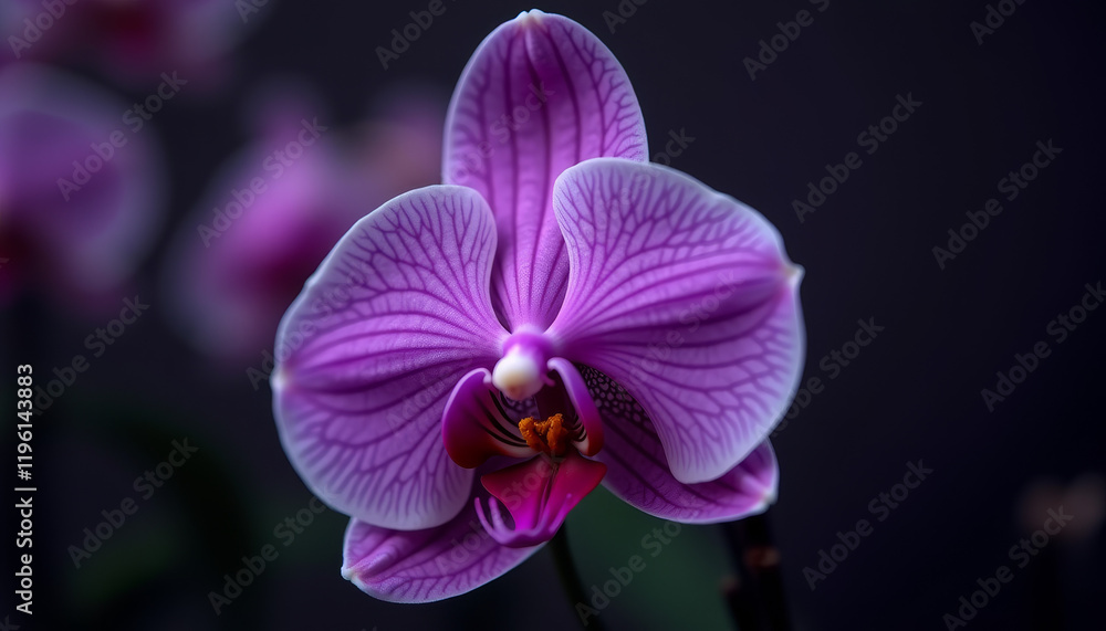 Purple Orchid Flower Close-Up Purple Orchid Flower Close-Up