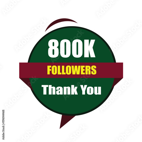 Thank You 50K Followers. 50000 Followers Celebration Modern Colorful Design. 50K Followers Vector Artwork Isolated On a White Background.