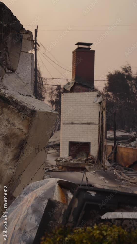 Chimney is the only thing standing after the palisades fire Chimney is the only thing standing after the palisades fire