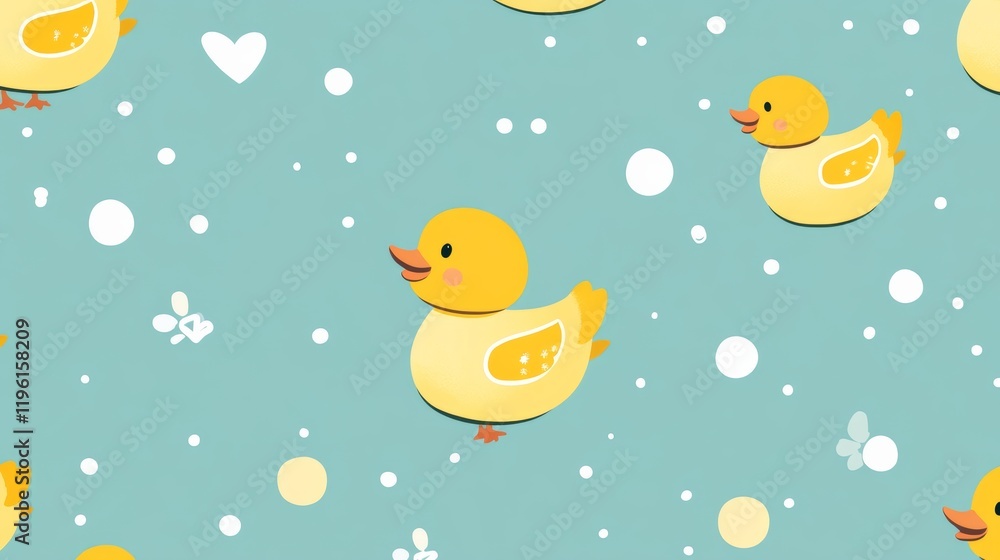 duck seamless pattern rubber duck shower bathroom toy bird chicken vector pet scarf isolated cartoon animal tile wallpaper repeat background illustration doodle design duck seamless pattern rubber duck shower bathroom toy bird chicken vector pet scarf isolated cartoon animal tile wallpaper repeat background illustration doodle design
