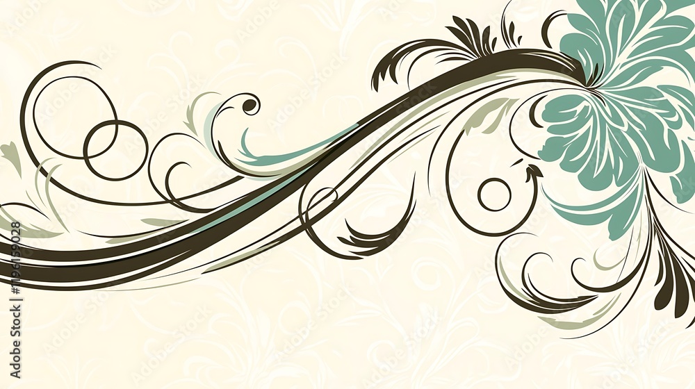 Elegant Flourishing Floral Design Background Art Elegant Flourishing Floral Design Background Art