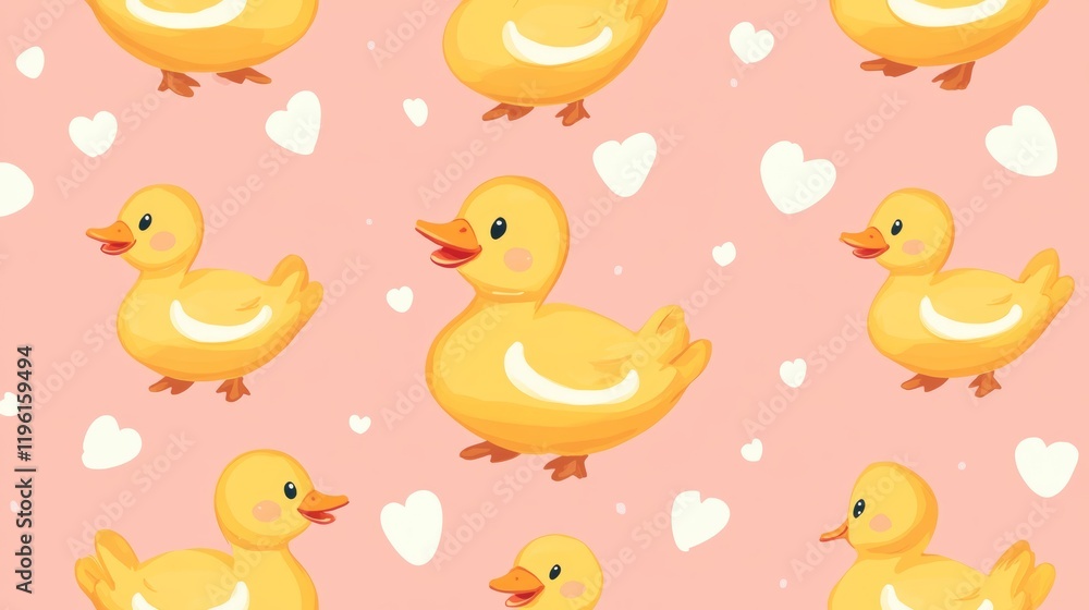 duck seamless pattern rubber duck shower bathroom toy bird chicken vector pet scarf isolated cartoon animal tile wallpaper repeat background illustration doodle design duck seamless pattern rubber duck shower bathroom toy bird chicken vector pet scarf isolated cartoon animal tile wallpaper repeat background illustration doodle design
