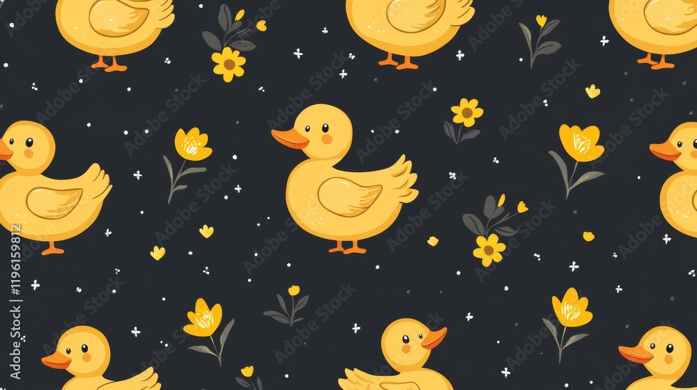duck seamless pattern rubber duck shower bathroom toy bird chicken vector pet scarf isolated cartoon animal tile wallpaper repeat background illustration doodle design duck seamless pattern rubber duck shower bathroom toy bird chicken vector pet scarf isolated cartoon animal tile wallpaper repeat background illustration doodle design