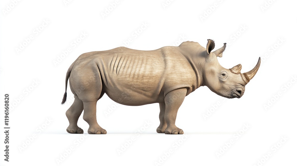Fototapeta premium White Rhino Standing