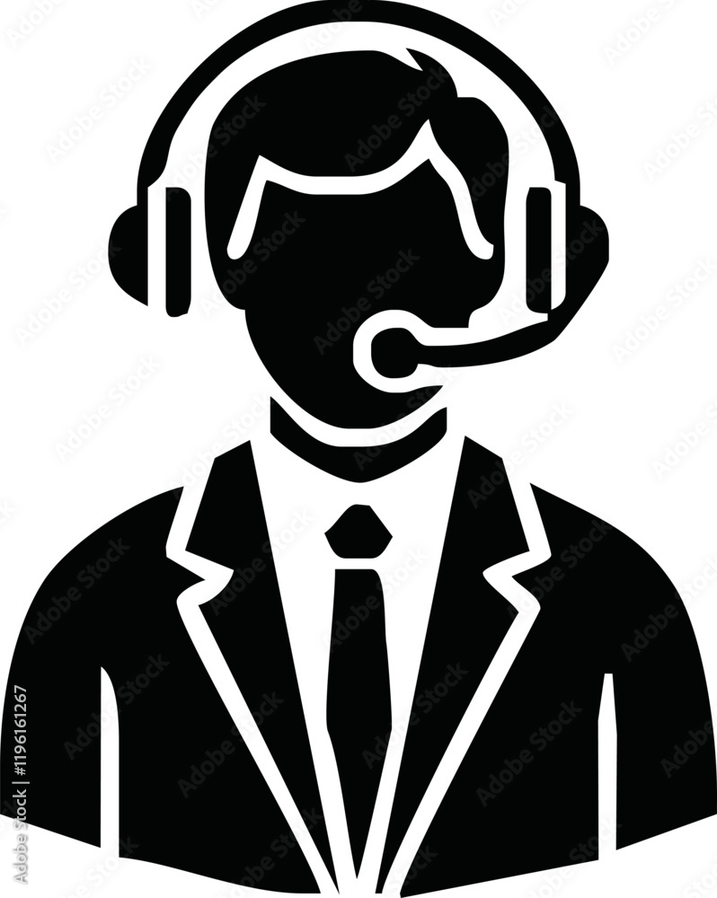 Customer service icon vector. EPS 10 editable vector Customer service icon vector. EPS 10 editable vector