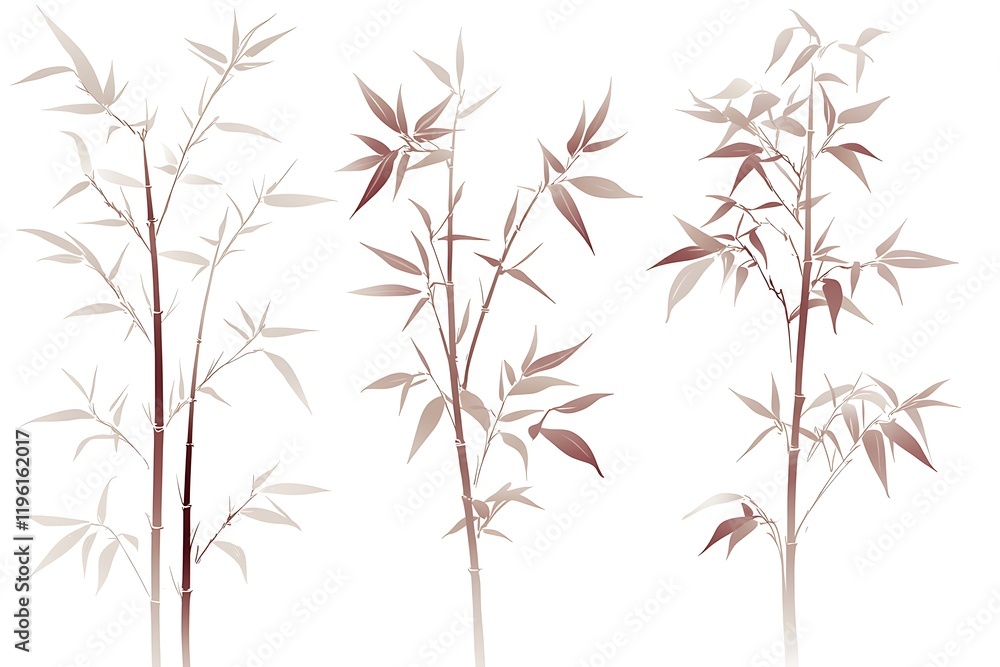 Obraz premium Elegant Bamboo Illustration
