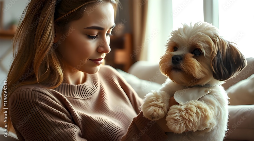 Dreamlike surreal macro close-up, fantastical elements and bizarre scenes. A smiling young woman with tan skin training her maltipoo, extreme detail, small subject focus Dreamlike surreal macro close-up, fantastical elements and bizarre scenes. A smiling young woman with tan skin training her maltipoo, extreme detail, small subject focus