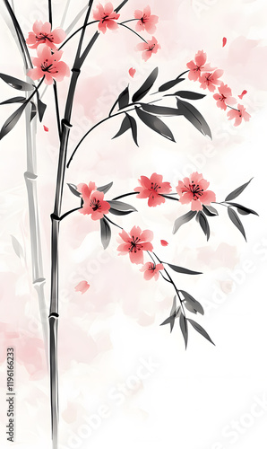 Creative 2D Doodle Floral Illustrations for wallpaper, card, tile