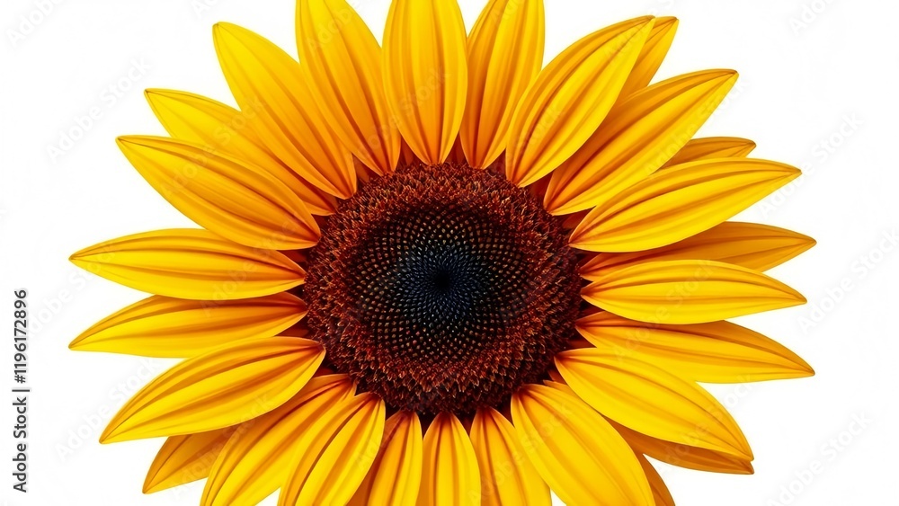 one sun flawers illustrated vector with white background one sun flawers illustrated vector with white background