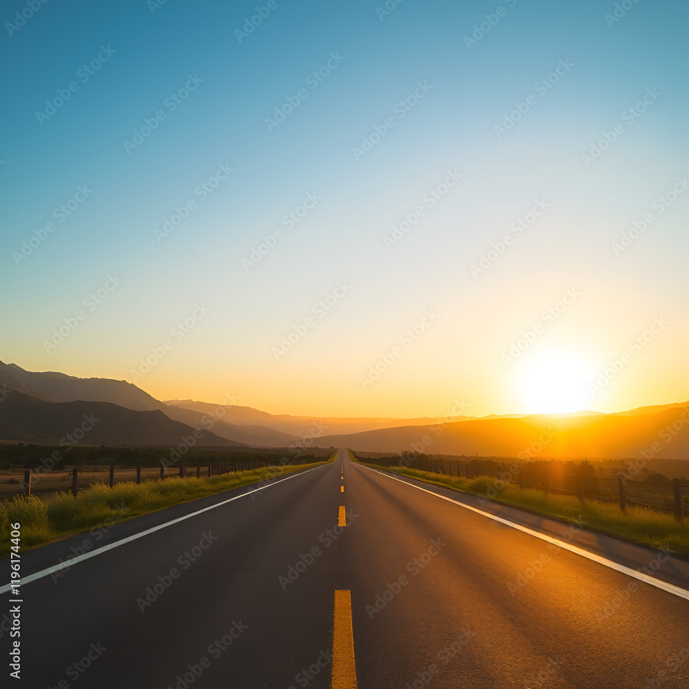 Naklejka premium driving on the highway