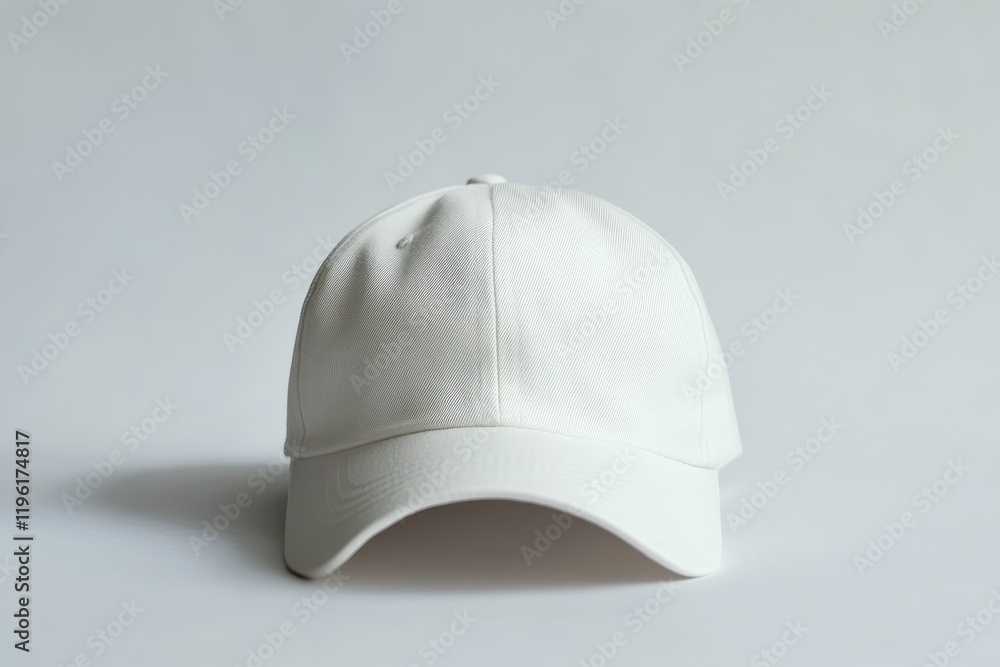 Plain white baseball cap on white background. (5) Plain white baseball cap on white background. (5)