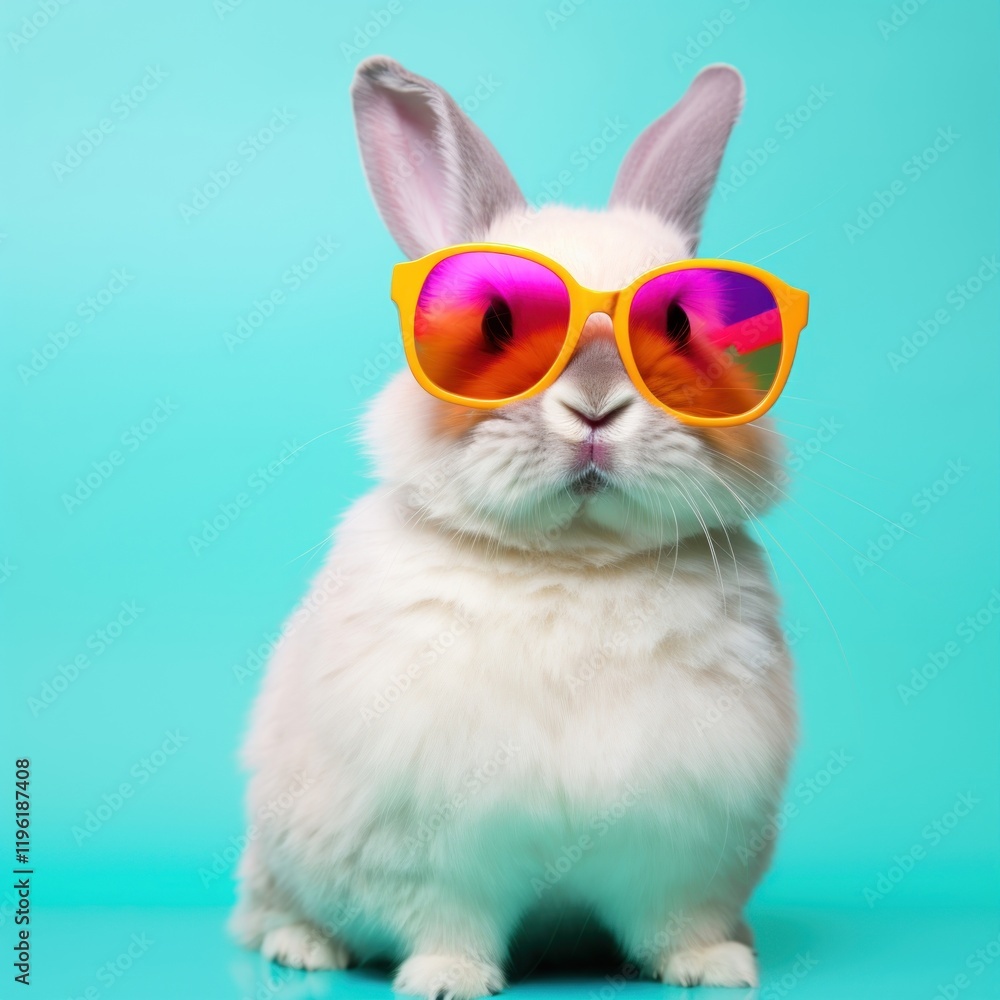 Fototapeta premium Sunglasses mammal animal bunny.