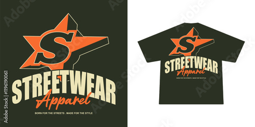 Futuristic streetwear Poster With Aesthetic Graphic Design for T shirt Street Wear and Urban Style