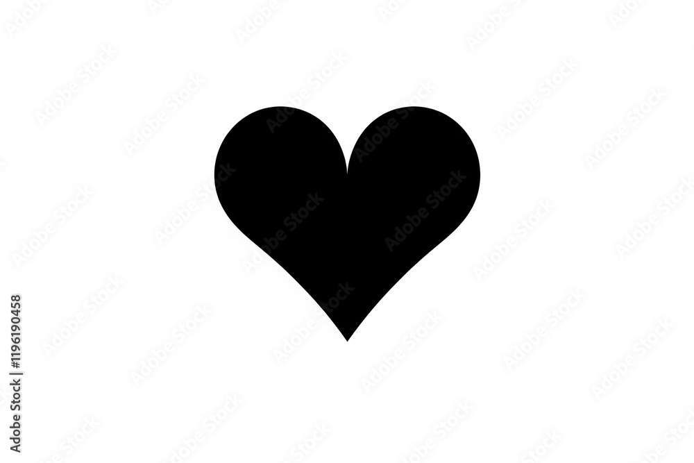 Heart silhouette shape white. Heart silhouette shape white.