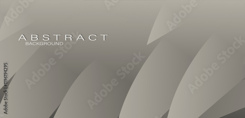 A modern abstract composition featuring a clean white gradient backdrop with dynamic, fluid shapes. The design incorporates smooth curves, geometric elements, and layered forms to create a sense of de