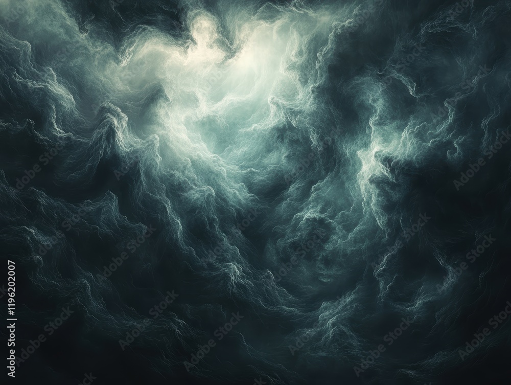 Abstract dark sky with swirling clouds and subtle hints of light, creating a surreal and otherworldly landscape. Abstract dark sky with swirling clouds and subtle hints of light, creating a surreal and otherworldly landscape.