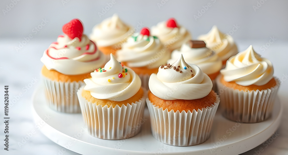 cupcake with cream cupcake with cream