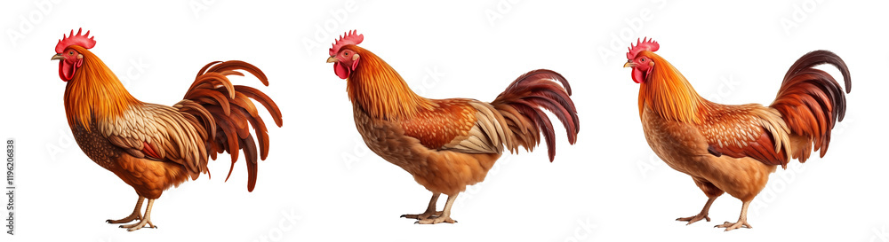 Fototapeta premium Rooster isolated on white background