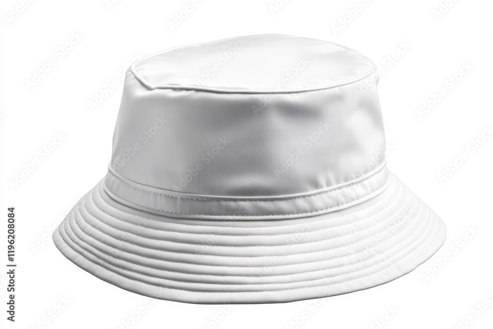 White bucket hat isolated on white background. (13) White bucket hat isolated on white background. (13)