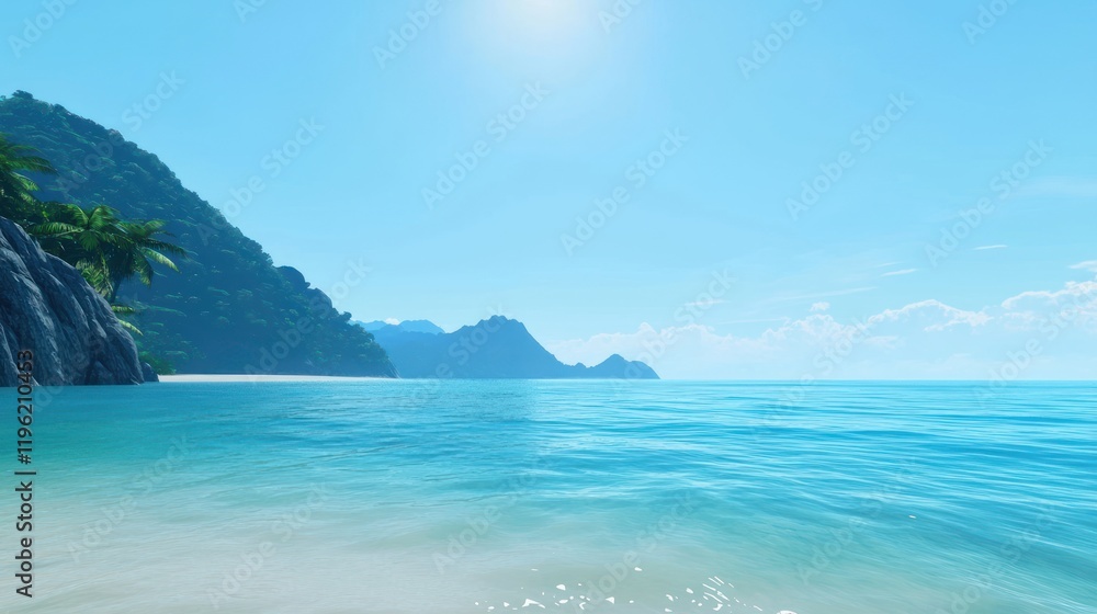 Tranquil Tropical Beach Scene Tranquil Tropical Beach Scene