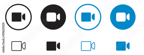 video camera icon for streaming.facetime icons video call symbol