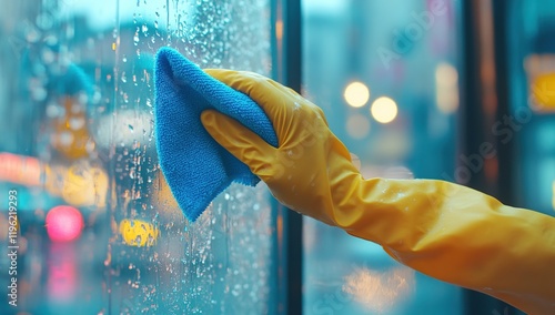 Wallpaper Mural Cleaning Glass Surfaces with a Microfiber Cloth and Gloves: A Step-by-Step Guide for Sparkling Results. Torontodigital.ca