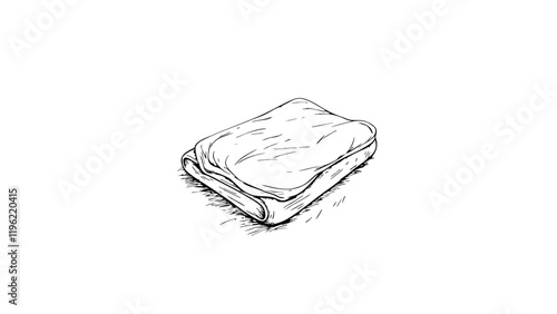 Luxury silk sheets on white background, elegance and comfort