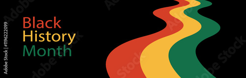 Black history month banner. Black history honoring the past, inspiring the future. Vector illustration design graphics. Flat template for background, banner, card, poster