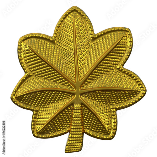 Officer Insignia Major isolated on white