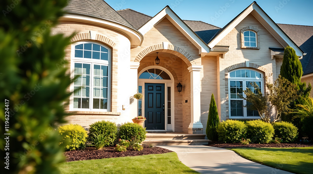 Luxury Brick House Exterior: Modern Home Design and Landscaping Luxury Brick House Exterior: Modern Home Design and Landscaping