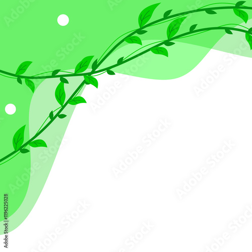 Green Leaf Vine Corner
