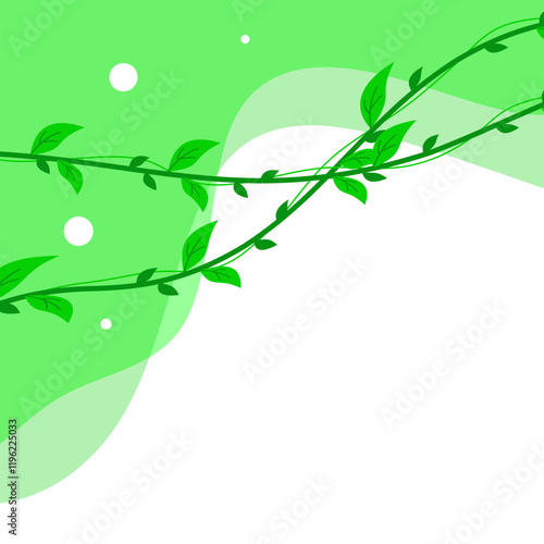 Green Leaf Vine Corner